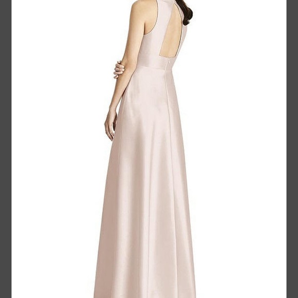 Alfred Sung D747 Champagne gown size 10 - Picture 2 of 9